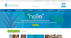 Desktop Screenshot of leehealth.org